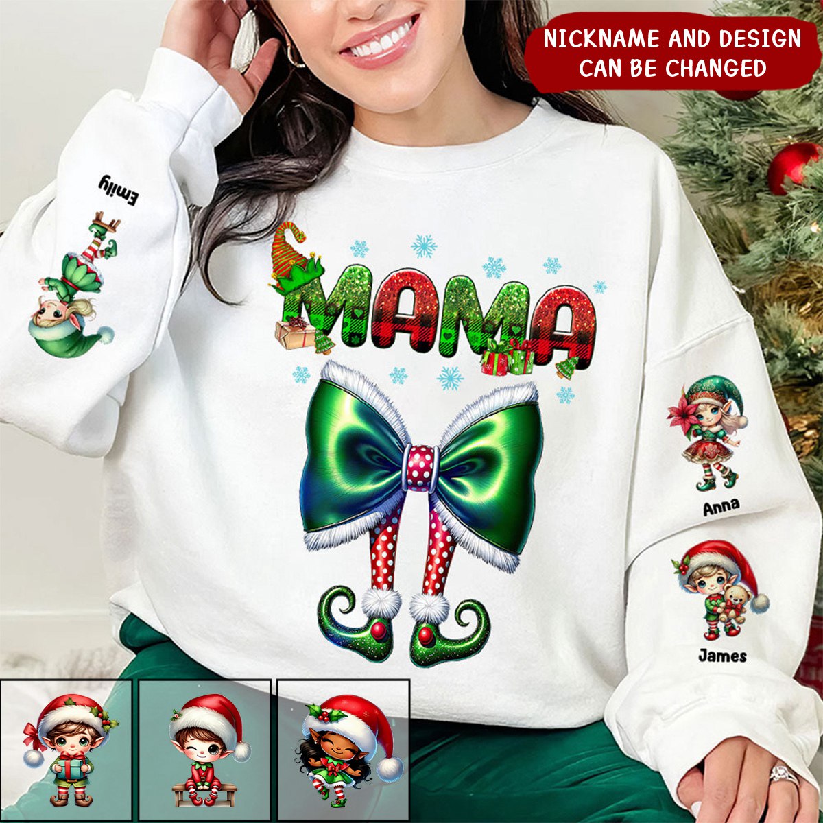 Personalized Christmas Gifts For Mom/Grandma Sweatshirt