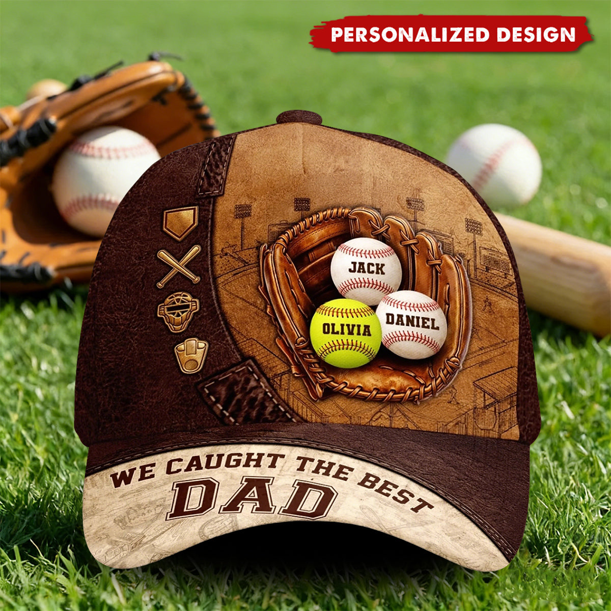 Personalized Kid Names Baseball  Hat - Mother's Day, Father's Day Gifts For Mom, Dad