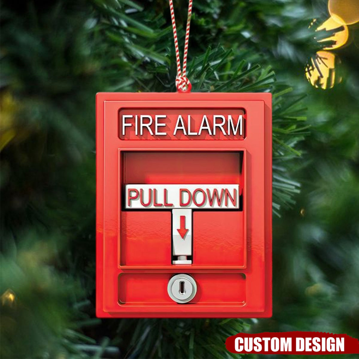 2024 New Release Personalized Fire Alarm Ornament-Gifts For Firefighter