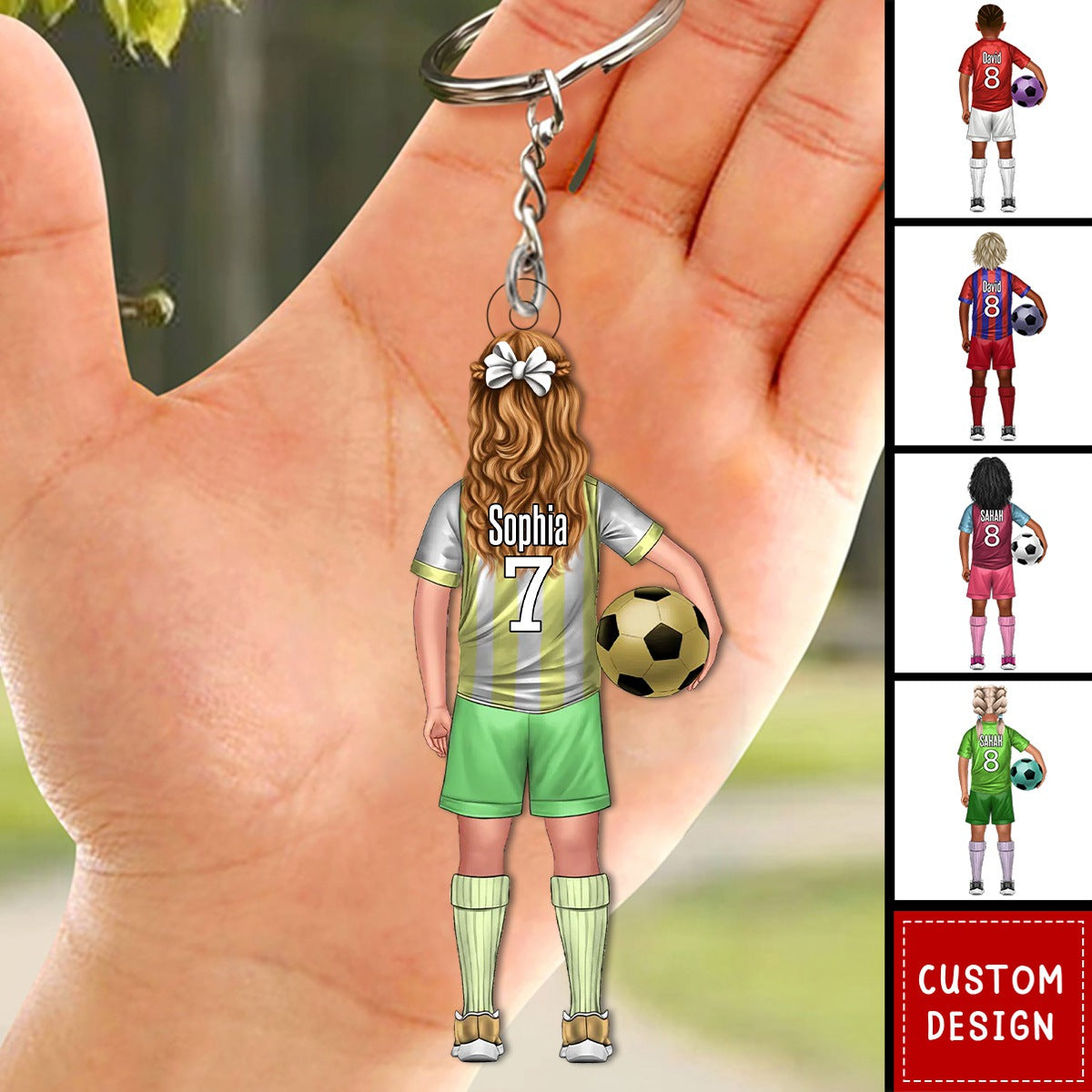 Soccer kids - Personalized Acrylic Keychain