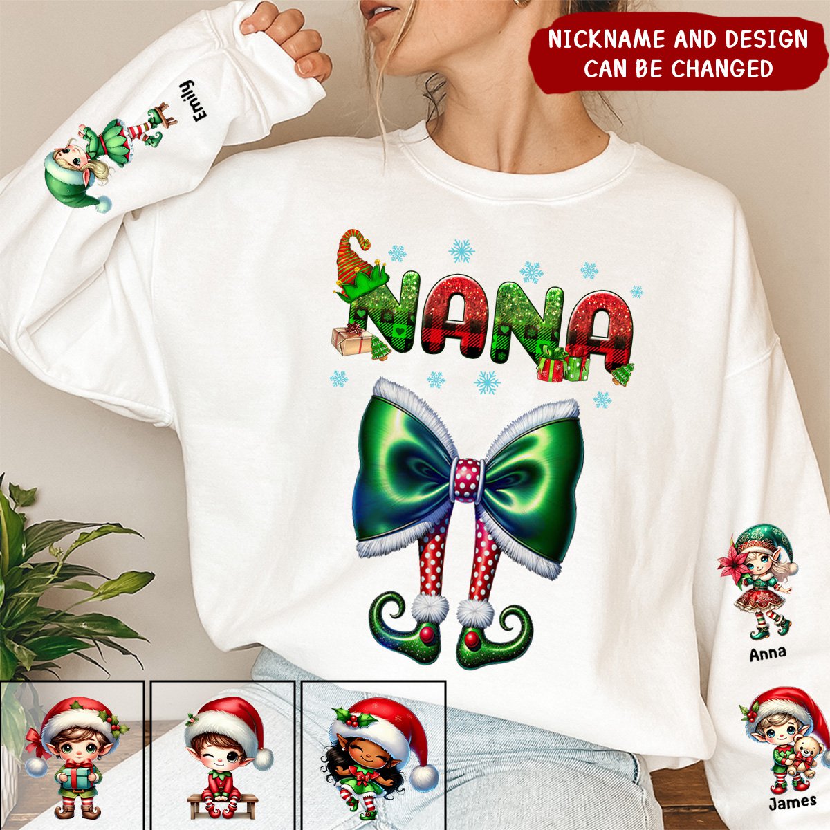 Personalized Christmas Gifts For Mom/Grandma Sweatshirt