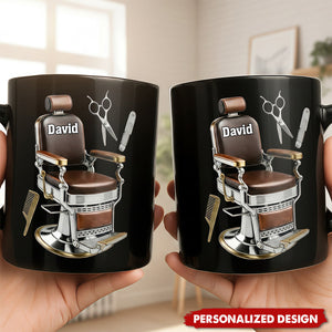 Personalized Barber Chair Mug - Gift For Barbers and Stylists