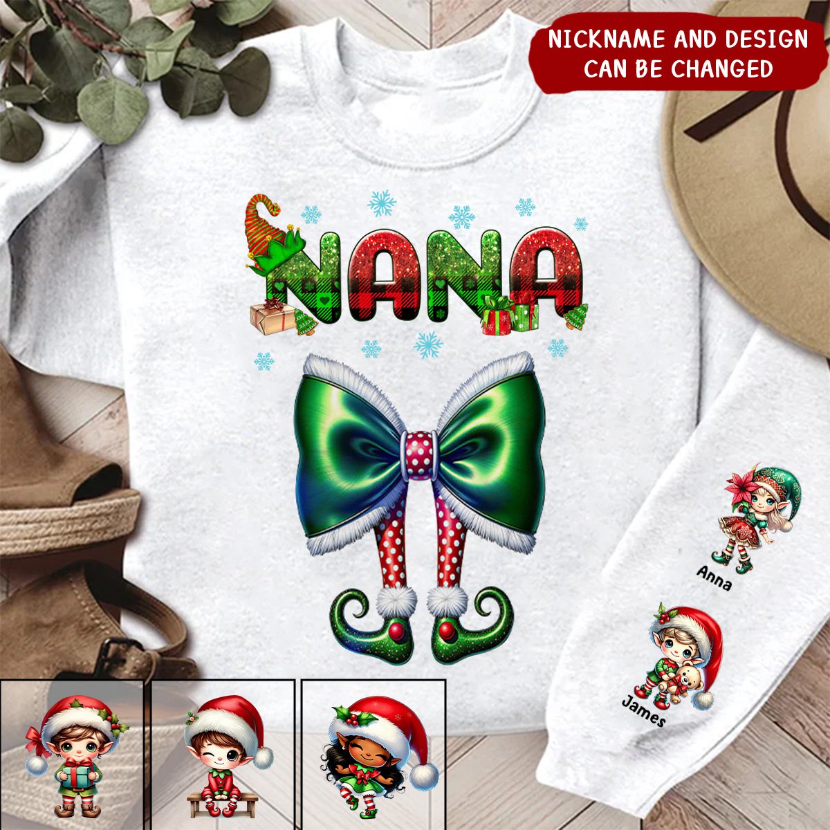Personalized Christmas Gifts For Mom/Grandma Sweatshirt