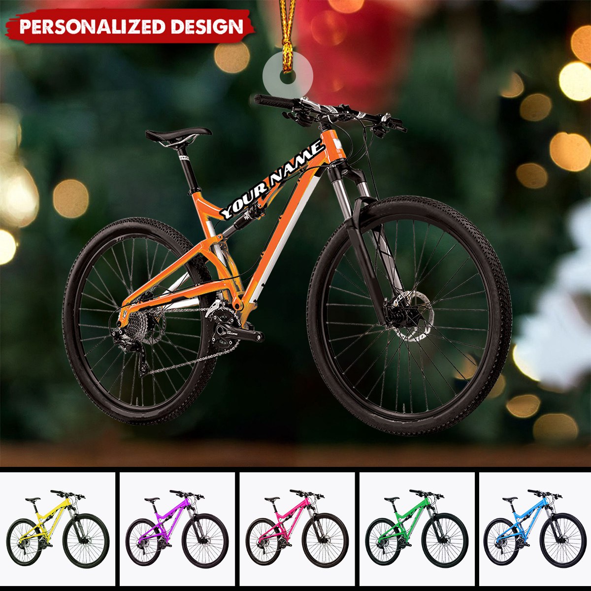 2024 New Release Personalized Bicycle Christmas Ornaments-Gifts For Bicycle Rider
