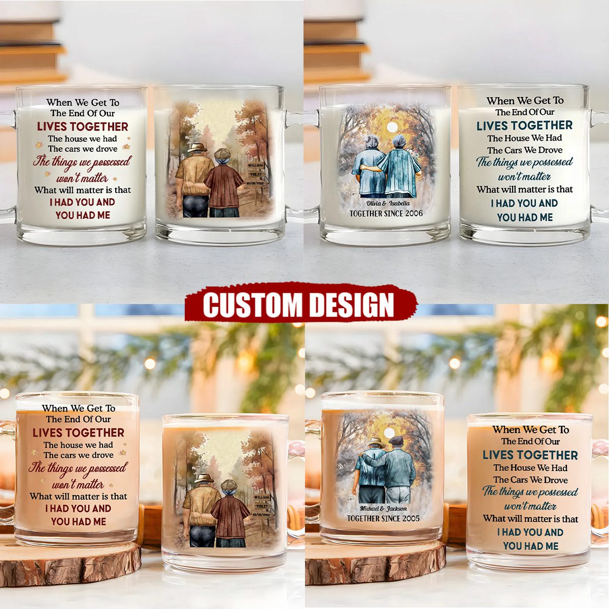 I Had You And You Had Me - Personalized Custom Glass Mug