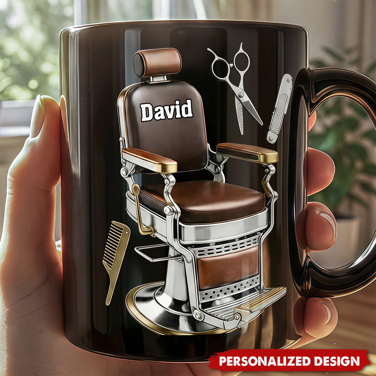 Personalized Barber Chair Mug - Gift For Barbers and Stylists