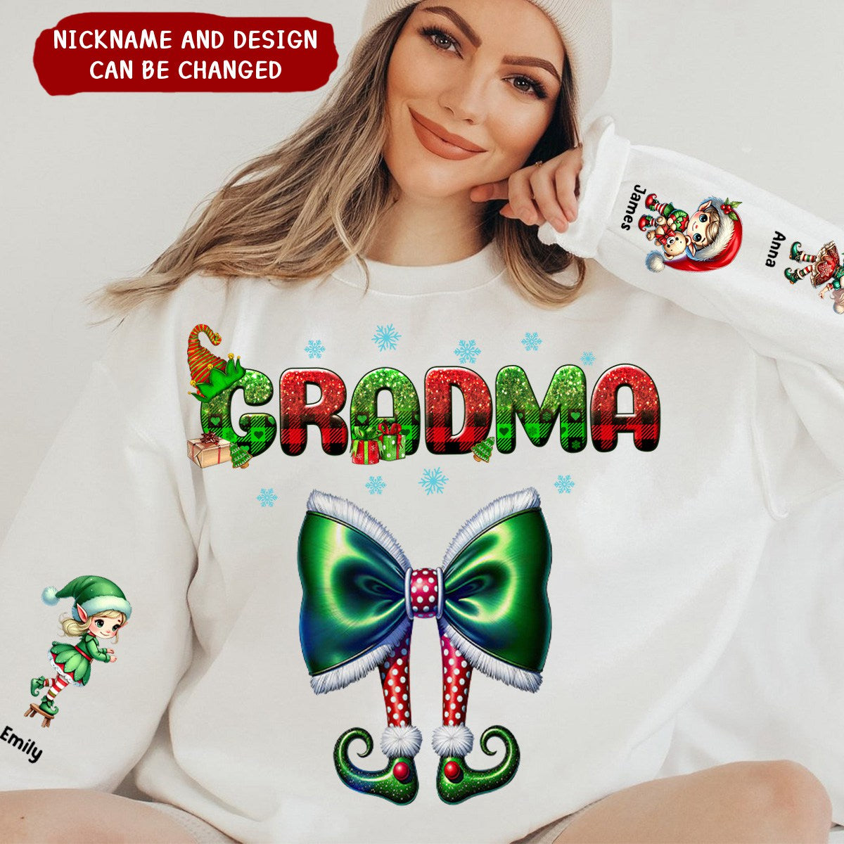 Personalized Christmas Gifts For Mom/Grandma Sweatshirt