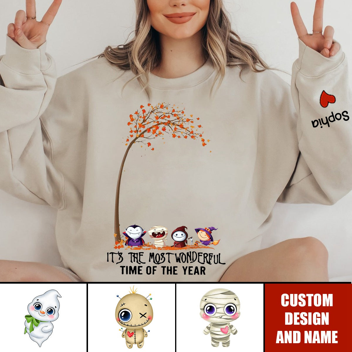 It's the Most Wonderful Time of the Year Halloween Sweatshirt, Vintage Halloween Sweatshirt