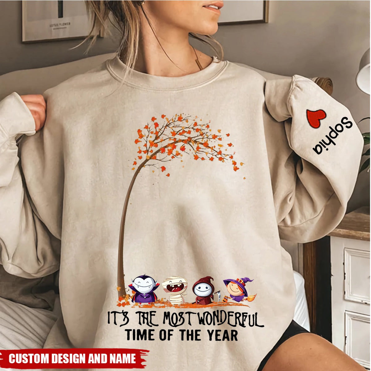 It's the Most Wonderful Time of the Year Halloween Sweatshirt, Vintage Halloween Sweatshirt