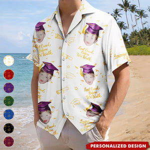 Personalized Graduation Photo Hawaiian Shirt - "Look Who's Graduated" Custom Face Print Shirt