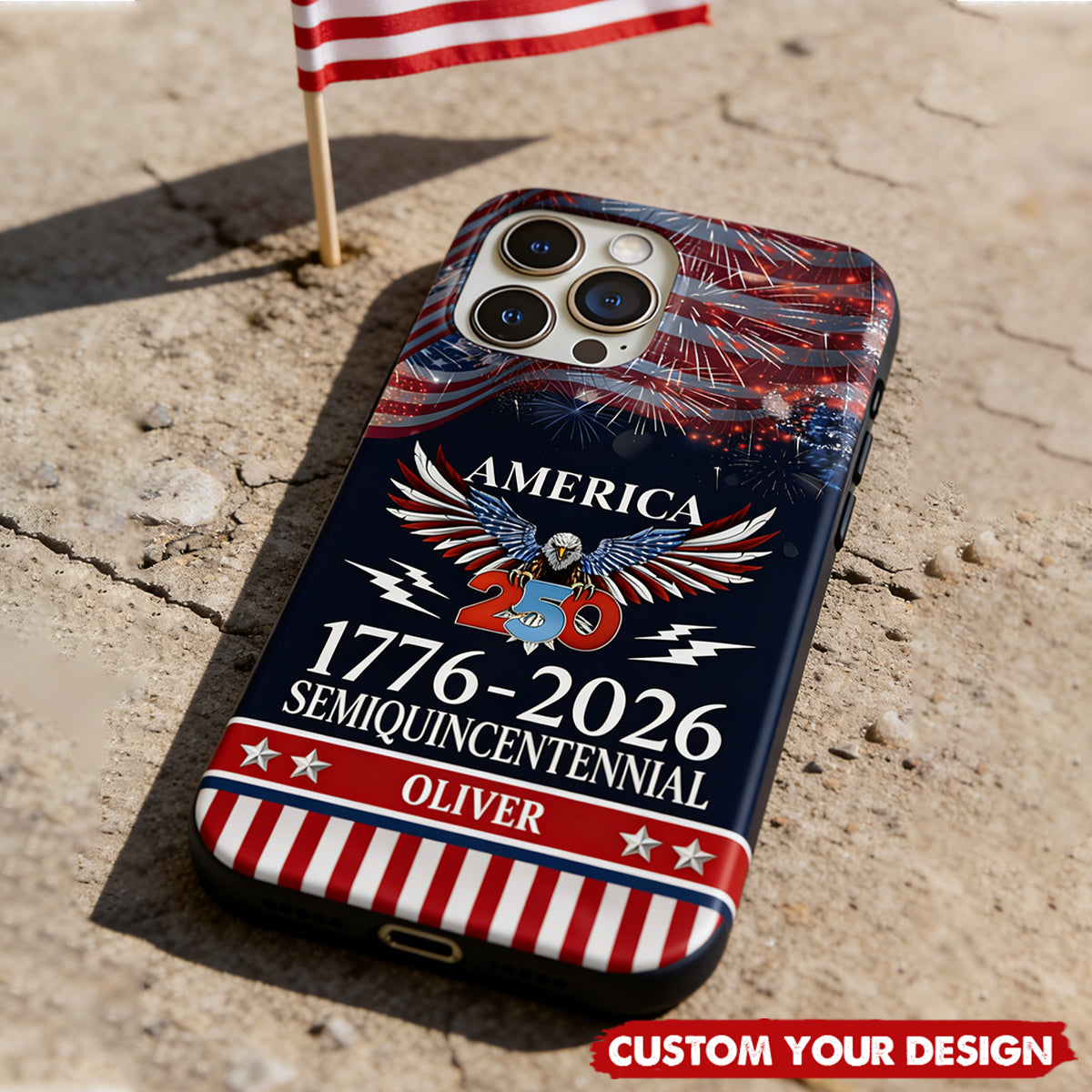 Custom Name 250th United States Semiquincentennial Phone Case