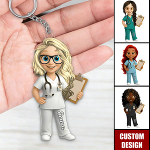 To My Favorite Nurse, Personalized Acrylic Keychain, Gift For Nurses