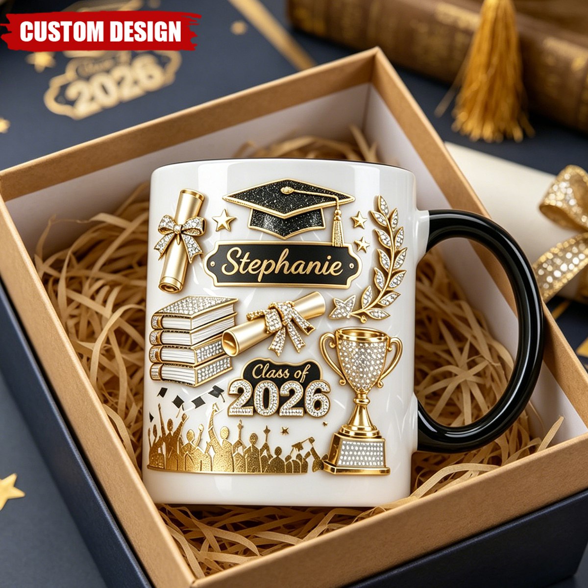 Personalized Graduation Gift 3D Effect Coffee Mug