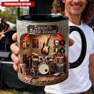Born To Rock Coffee Mug - Personalized Music Lover Gift