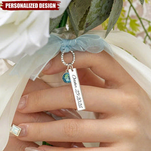 Personalized Wedding Bouquet Charm -  Wedding Gift for the Bride