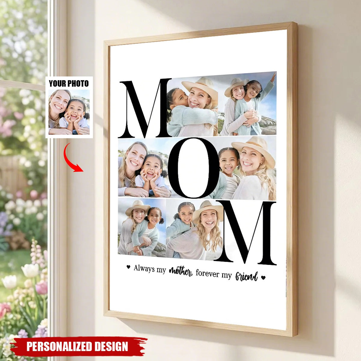 My Mother Forever My Friend - Personalized MOM Photo Poster