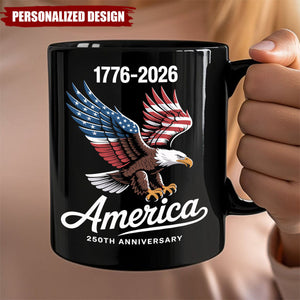 America 250th Anniversary Eagle Mug —  Patriotic Gift for Coffee Lovers