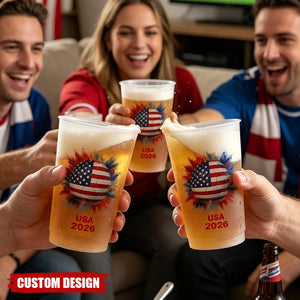 Personalized Soccer Cups - Custom Country Flags