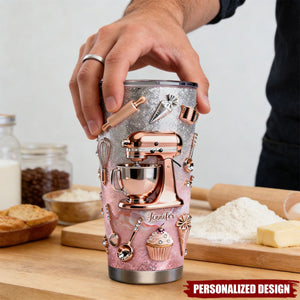 Custom Name Baking Tumbler – Perfect Gift for Bakers, Baking Lover