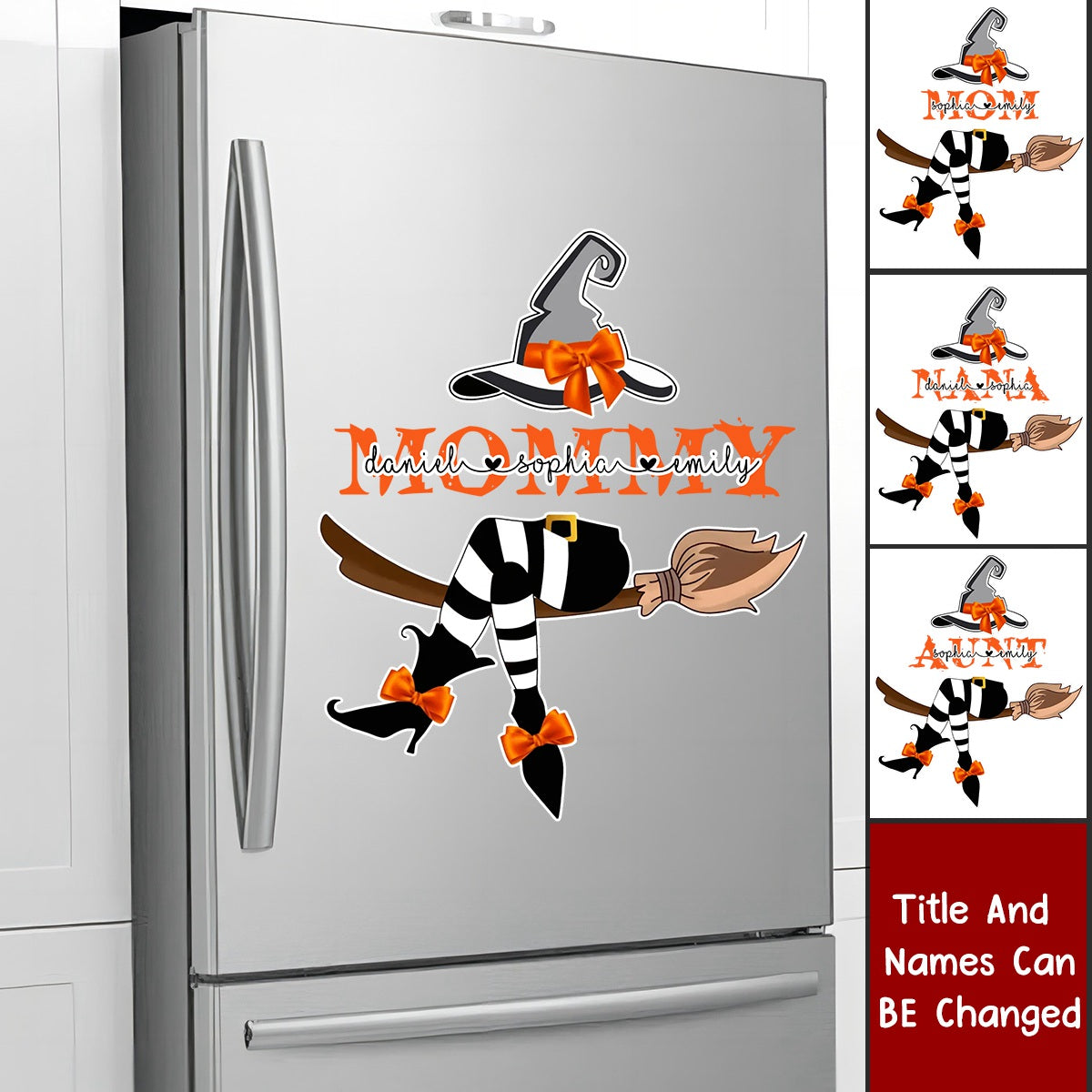 Personalized Gift For Nana/Mom Witch Halloween Decal