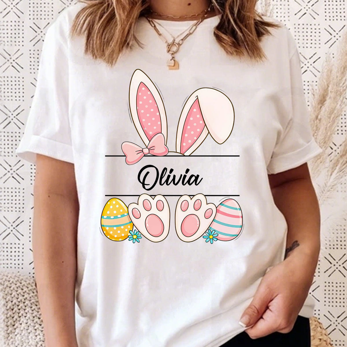 Custom Easter Bunny Name T-Shirt