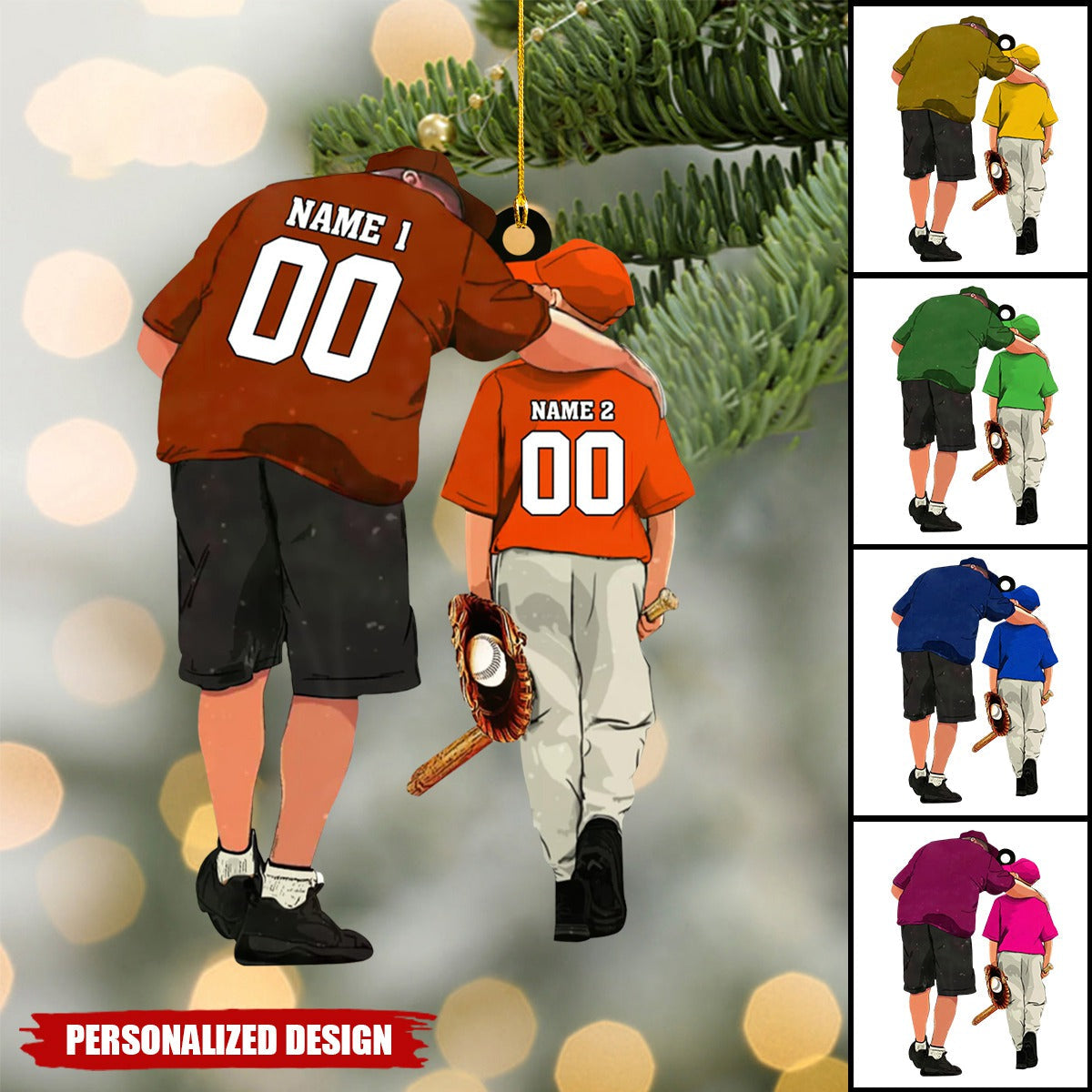 Personalized Baseball Ornament-Gift for Baseball Lover-2024 New Release