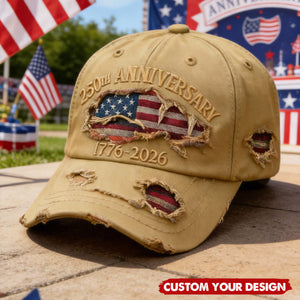 USA 1776 - 2026 Anniversary Baseball Hat, 250th Freedom Cap