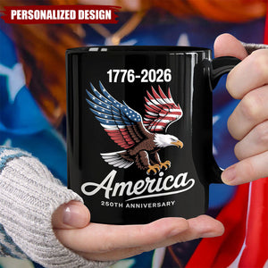 America 250th Anniversary Eagle Mug —  Patriotic Gift for Coffee Lovers