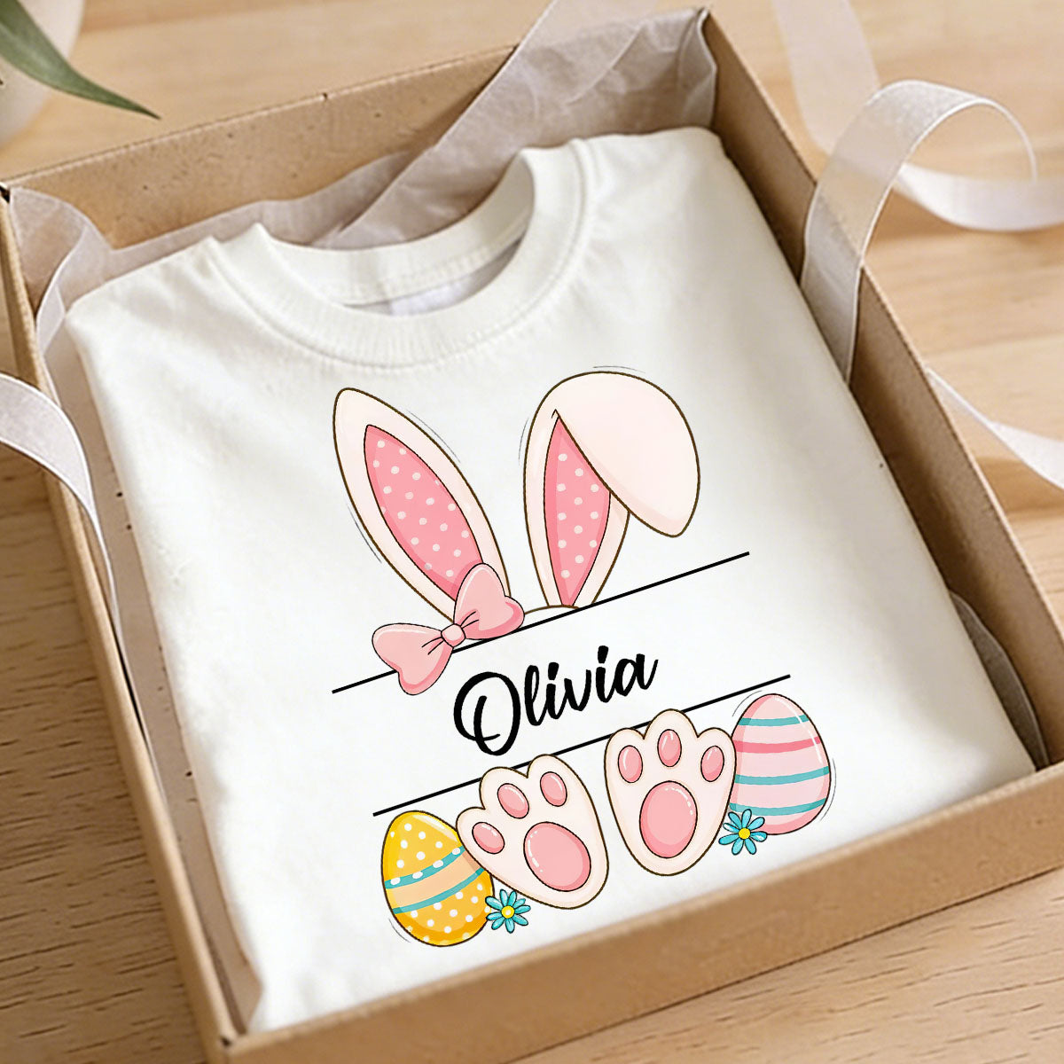 Custom Easter Bunny Name T-Shirt