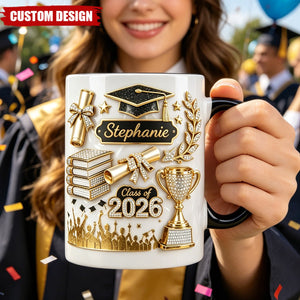 Personalized Graduation Gift 3D Effect Coffee Mug