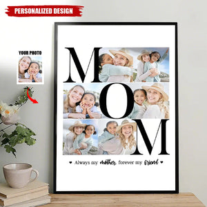 My Mother Forever My Friend - Personalized MOM Photo Poster