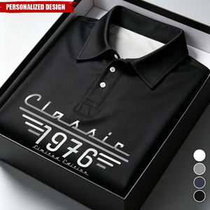 Vintage Classic Limited Edition Custom Year Polo Shirt - Gift for Him