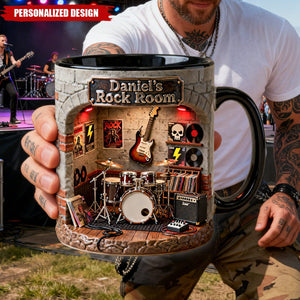 Born To Rock Coffee Mug - Personalized Music Lover Gift