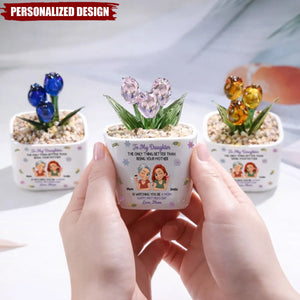 Personalized Glass Everlasting Tulips - Mother’s Day Gift for Daughter