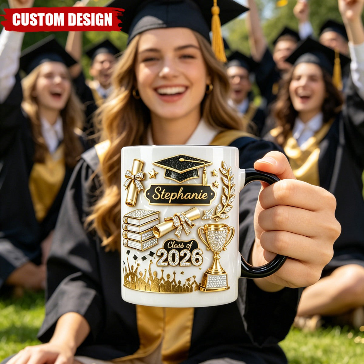 Personalized Graduation Gift 3D Effect Coffee Mug