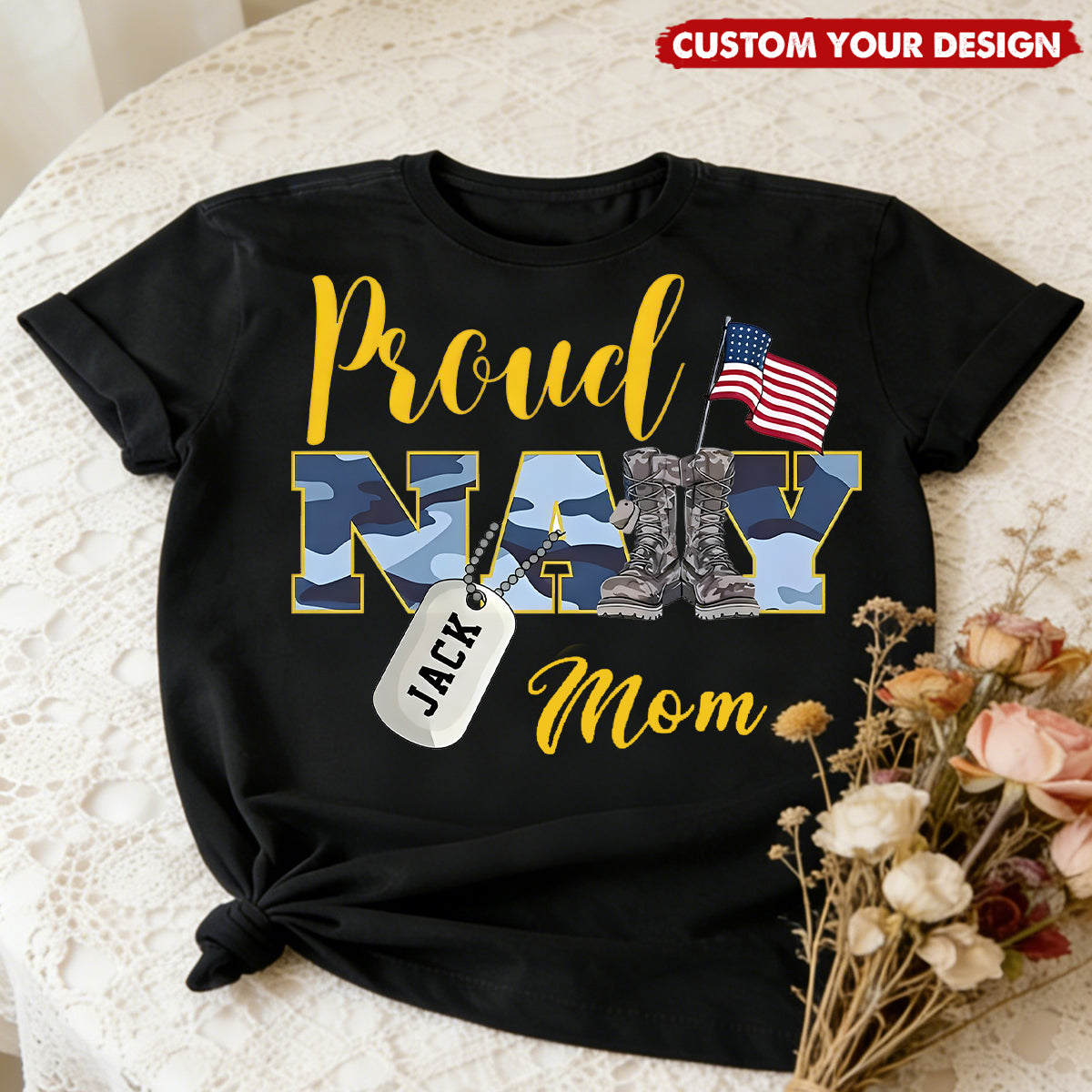 Custom Proud Navy Family Mom Dad Sister Brother Shirts,  Military Family Gift