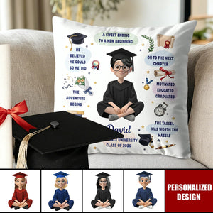 Personalized Class of 2026 Graduation Pillow - Gift For Graduates