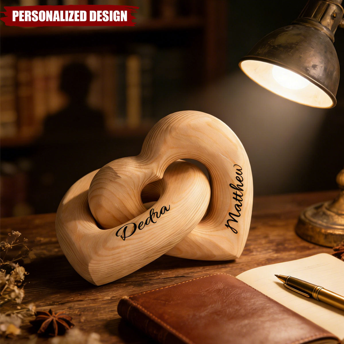 Personalized Infinity Heart Sculpture — Perfect Valentine’s Day Gift