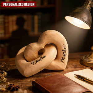 Personalized Infinity Heart Sculpture — Perfect Valentine’s Day Gift