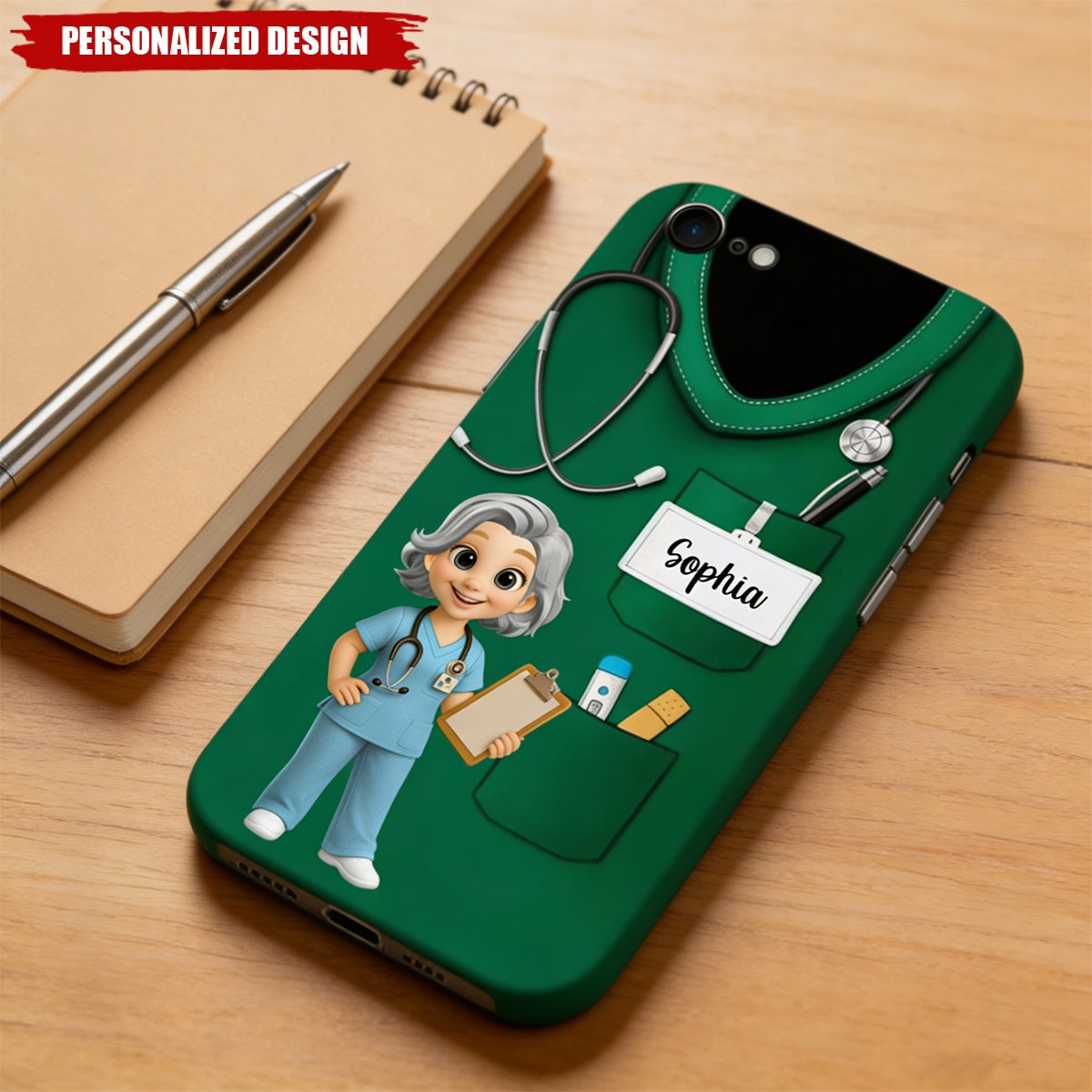 Personalized Medical Scrubs Phone Case – Gift For Healthcare Workers