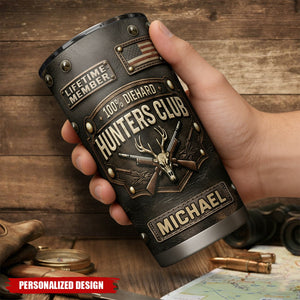 Personalized Hunters Club Tumbler – Unique Gift for Hunters
