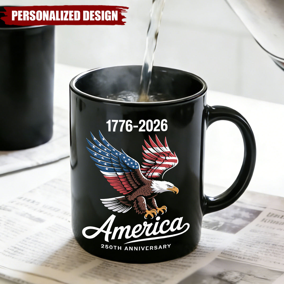 America 250th Anniversary Eagle Mug —  Patriotic Gift for Coffee Lovers