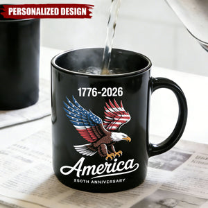 America 250th Anniversary Eagle Mug —  Patriotic Gift for Coffee Lovers