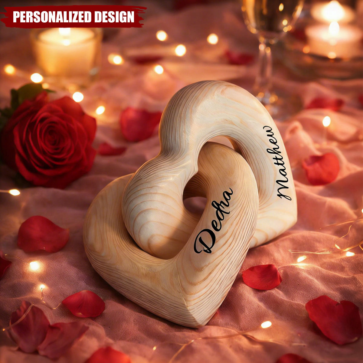 Personalized Infinity Heart Sculpture — Perfect Valentine’s Day Gift