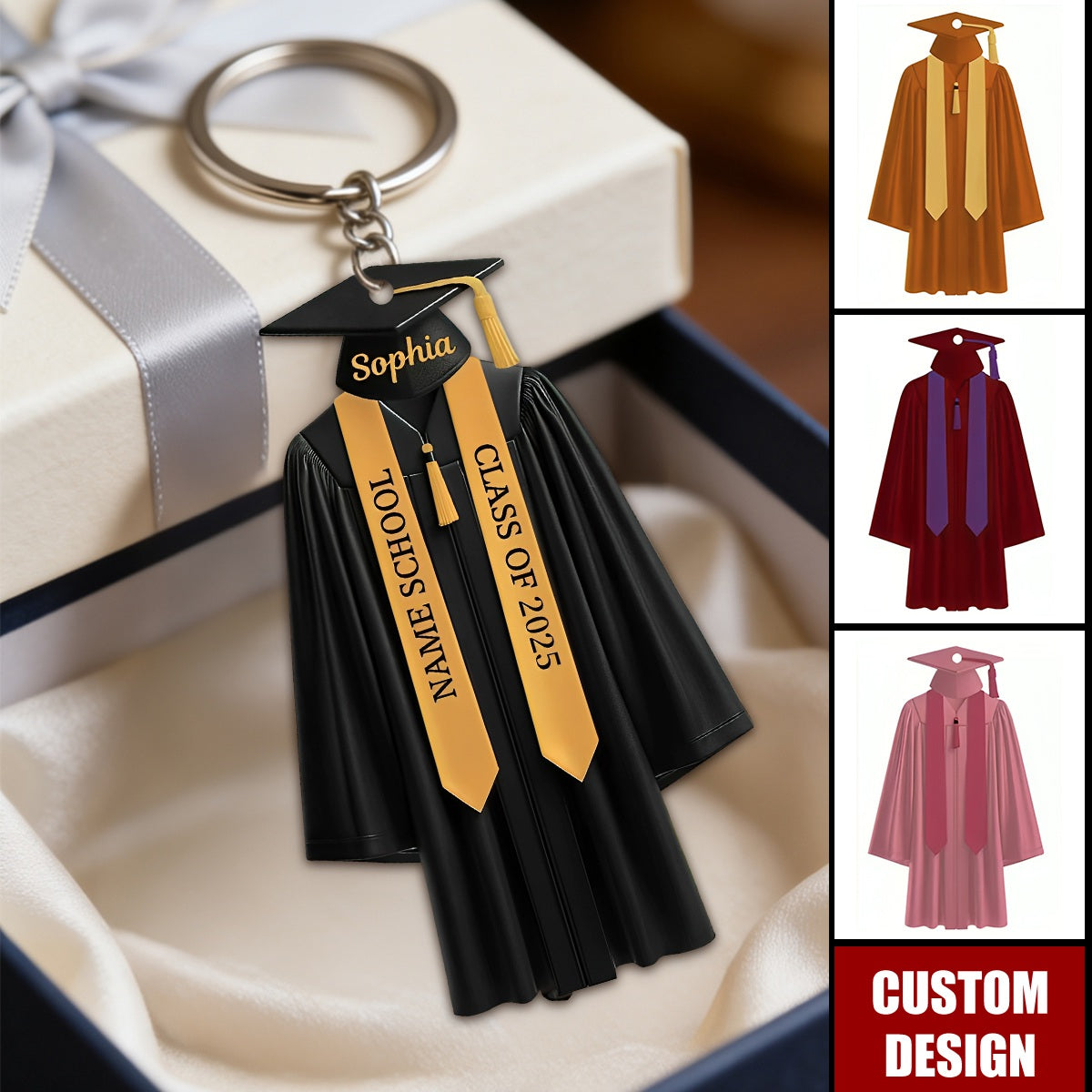 2026 High School College Graduation - Personalized Acrylic Keychain