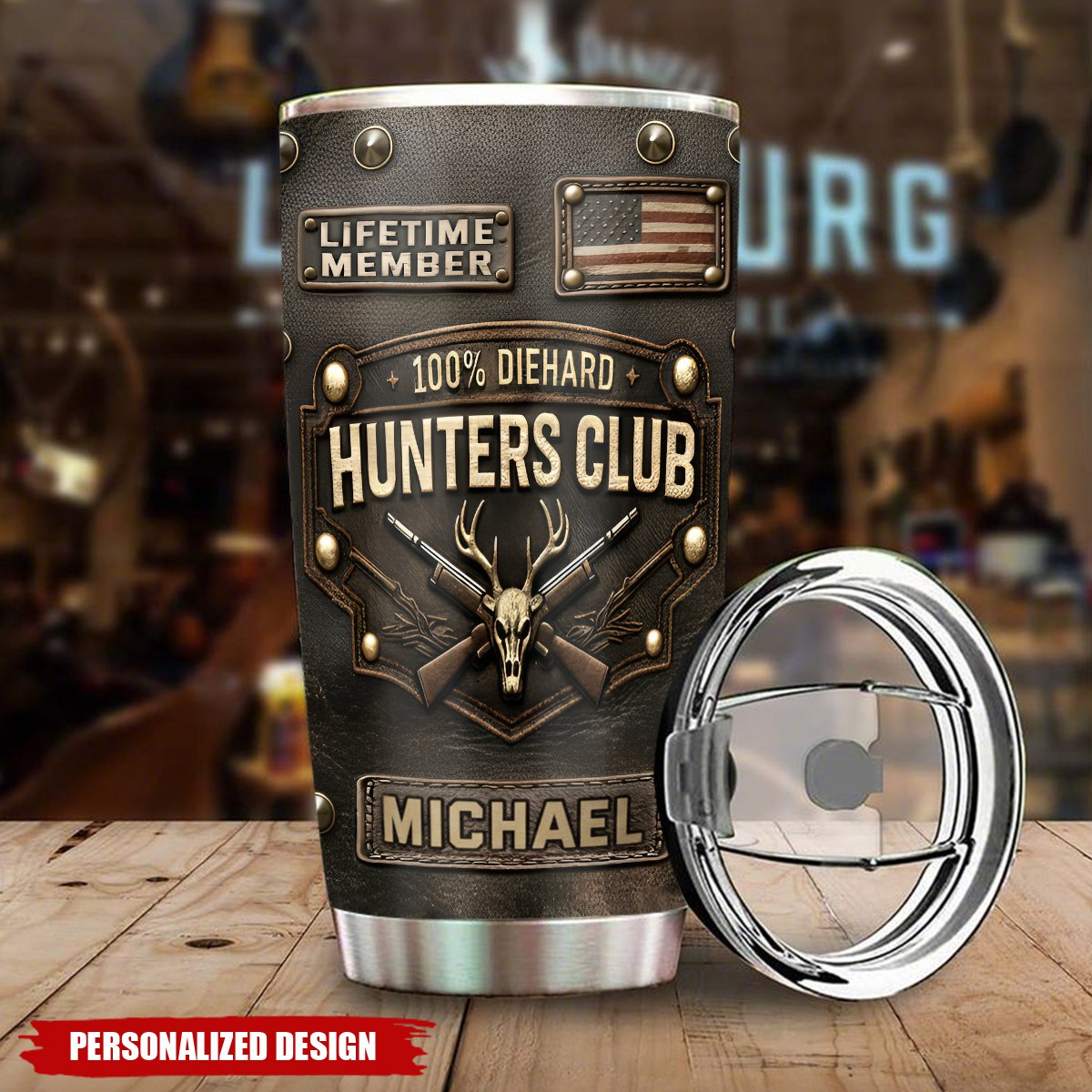 Personalized Hunters Club Tumbler – Unique Gift for Hunters