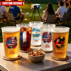 Personalized Soccer Cups - Custom Country Flags