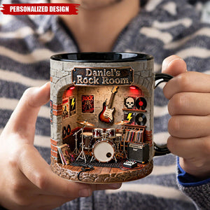 Born To Rock Coffee Mug - Personalized Music Lover Gift