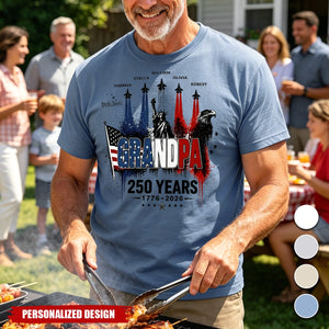 Personalized  America’s 250th T-Shirt - Custom kids Names