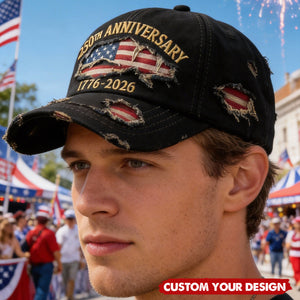USA 1776 - 2026 Anniversary Baseball Hat, 250th Freedom Cap